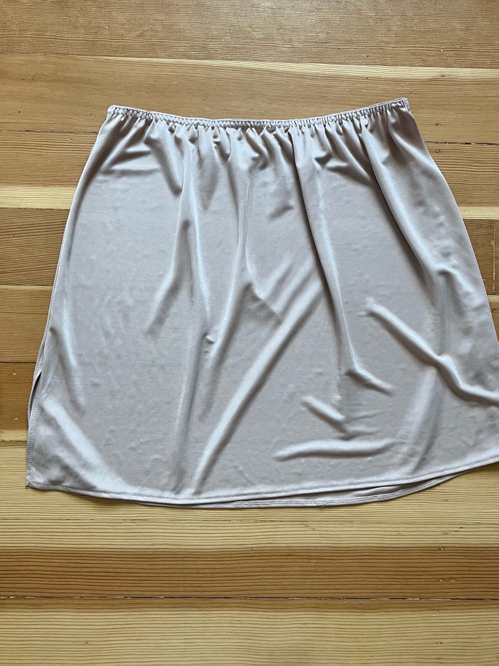 Nude slip skirt